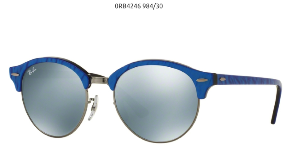 Ray Ban Cloubround 0RB4246984/30 plave sunčane naočare