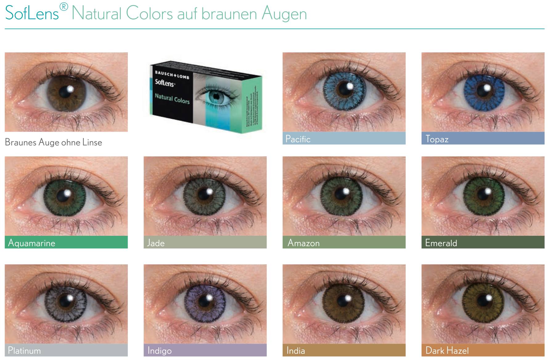 SofLens Natural Colours kontaktna sočiva u boji