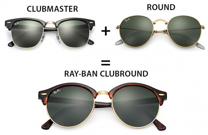 Ray Ban Clubround naočare su nastale od Clubmaster i Round