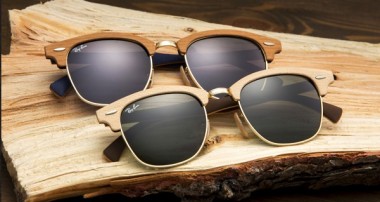 RAY BAN CLUBMASTER I CLUBROUND WOOD